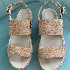 Vionics Louise cork platform sandals